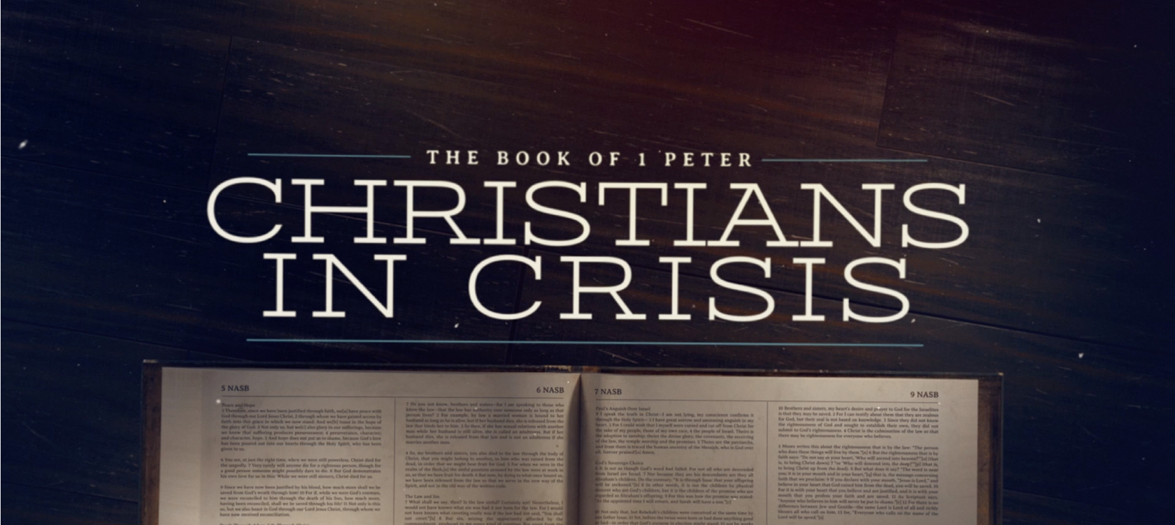 Series graphic for Christians in Crisis: A Series in First Peter